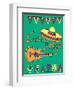 Poster for Fiesta Time with Colorful Hand Drawn Attributes of Mexican Holiday. Cinco De Mayo Banner-Romas_Photo-Framed Art Print