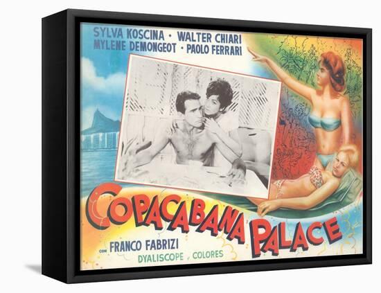 Poster for Fifties Italian Movie-null-Framed Stretched Canvas