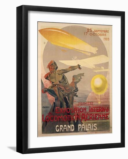 Poster for First International Exhibition of Aerial Locomotion-Ernest Montaut-Framed Giclee Print