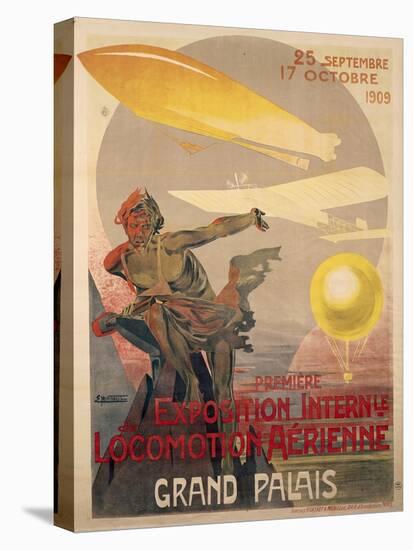 Poster for First International Exhibition of Aerial Locomotion-Ernest Montaut-Stretched Canvas