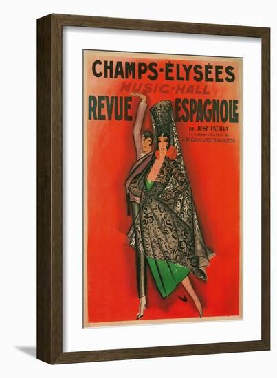 Poster for Flamenco Dancers-null-Framed Art Print