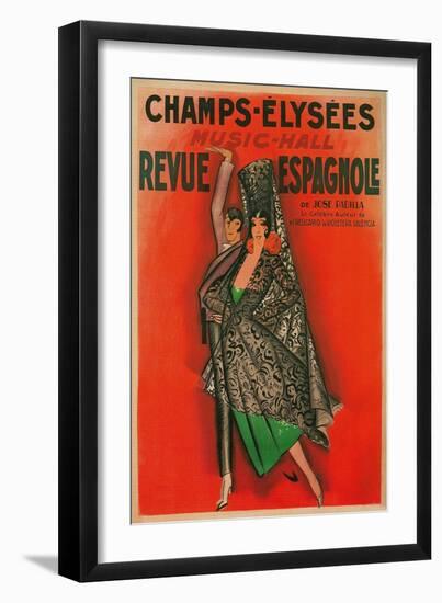 Poster for Flamenco Dancers-null-Framed Art Print