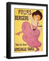 Poster for "Folies Berger"-null-Framed Giclee Print