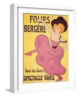 Poster for "Folies Berger"-null-Framed Giclee Print