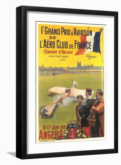 Poster for French Air Show-null-Framed Art Print