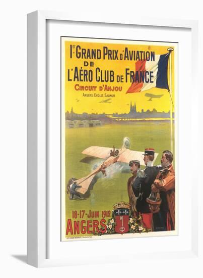 Poster for French Air Show-null-Framed Art Print