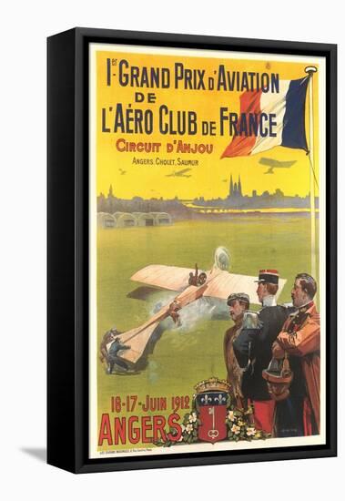 Poster for French Air Show-null-Framed Stretched Canvas