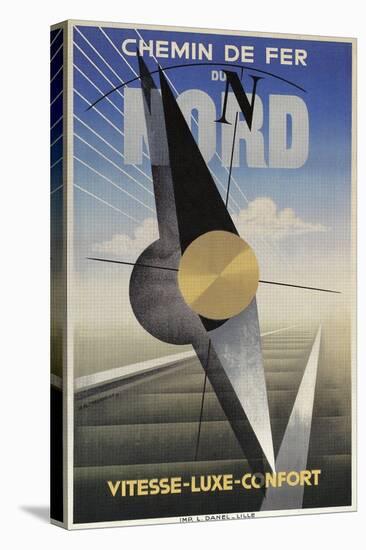 Poster for French Railroad-null-Stretched Canvas