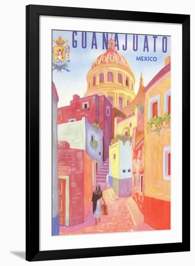 Poster for Guanajuato, Mexico, Colonial Streets-null-Framed Art Print