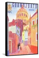 Poster for Guanajuato, Mexico, Colonial Streets-null-Framed Stretched Canvas