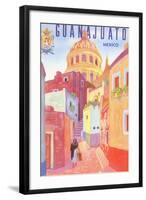 Poster for Guanajuato, Mexico, Colonial Streets-null-Framed Art Print