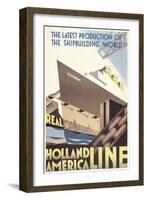 Poster for Holland America Line-null-Framed Art Print