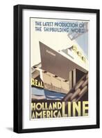 Poster for Holland America Line-null-Framed Art Print
