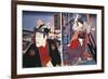 Poster for Kabuki-Za Theatre in Ginza, Tokyo, Japan-null-Framed Giclee Print