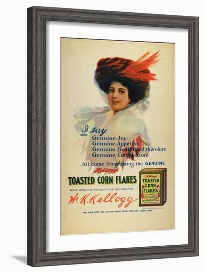 Poster for Kelloggs Cornflakes, 1910-Benjamin Tichtman-Framed Giclee Print