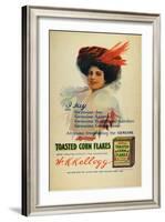 Poster for Kelloggs Cornflakes, 1910-Benjamin Tichtman-Framed Giclee Print