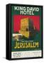 Poster for King David Hotel, Jerusalem-null-Framed Stretched Canvas