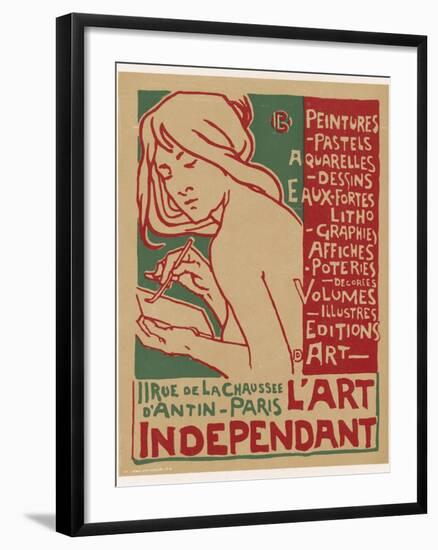 Poster for L'Art Independant Art Store Paris-Emile Berchmans-Framed Photographic Print