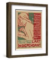 Poster for L'Art Independant Art Store Paris-Emile Berchmans-Framed Photographic Print