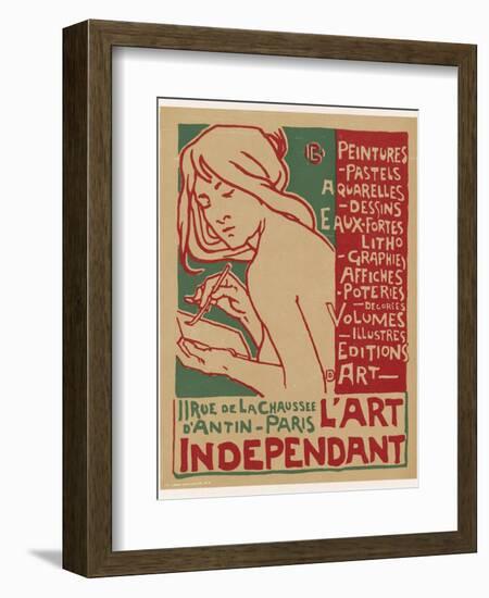 Poster for L'Art Independant Art Store Paris-Emile Berchmans-Framed Photographic Print