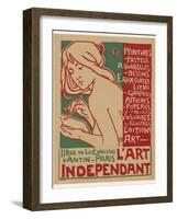 Poster for L'Art Independant Art Store Paris-Emile Berchmans-Framed Photographic Print