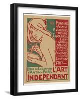 Poster for L'Art Independant Art Store Paris-Emile Berchmans-Framed Photographic Print