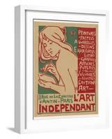 Poster for L'Art Independant Art Store Paris-Emile Berchmans-Framed Photographic Print