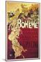 Poster for La Boheme, Opera by Giacomo Puccini, 1895-null-Mounted Premium Giclee Print