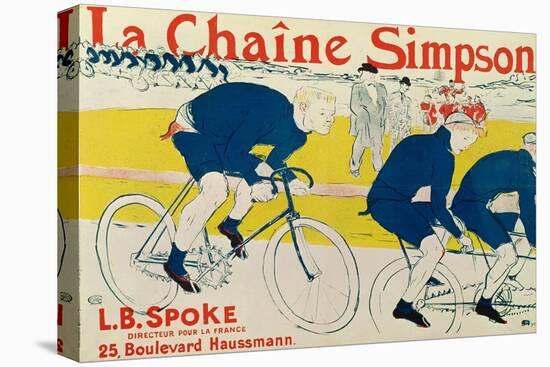 Poster for La Chaine Simpson, Bicycle Chains, 1896-Henri de Toulouse-Lautrec-Stretched Canvas