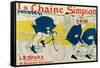 Poster for La Chaine Simpson, Bicycle Chains, 1896-Henri de Toulouse-Lautrec-Framed Stretched Canvas