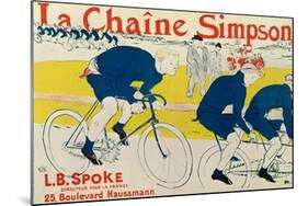 Poster for La Chaine Simpson, Bicycle Chains, 1896-Henri de Toulouse-Lautrec-Mounted Giclee Print