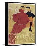 Poster for la Libre Esthetique Brussels-Th?o van Rysselberghe-Framed Stretched Canvas