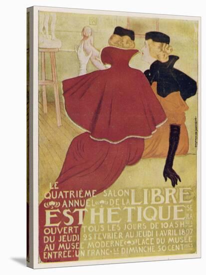 Poster for la Libre Esthetique Brussels-Th?o van Rysselberghe-Stretched Canvas