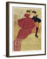 Poster for la Libre Esthetique Brussels-Th?o van Rysselberghe-Framed Art Print