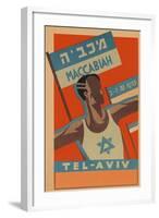 Poster for Maccabiah Track Meet-null-Framed Art Print