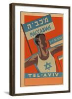 Poster for Maccabiah Track Meet-null-Framed Art Print