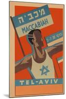 Poster for Maccabiah Track Meet-null-Mounted Art Print