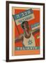 Poster for Maccabiah Track Meet-null-Framed Art Print