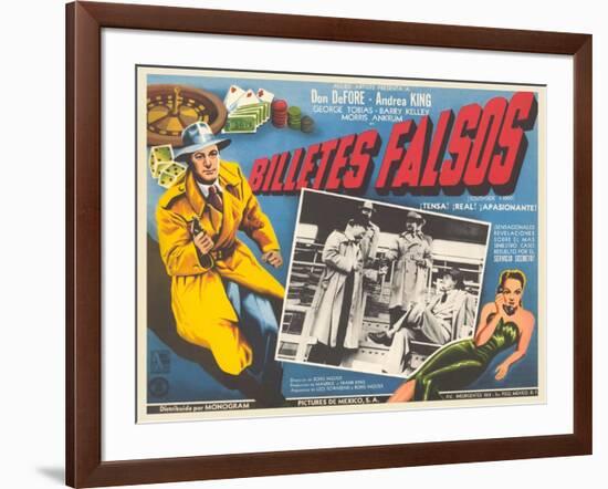 Poster for Mexican Film Noir Movie-null-Framed Art Print