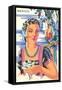 Poster for Mexico, Lady with Parrot-null-Framed Stretched Canvas