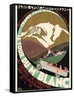 Poster for Mont Blanc Tour-null-Framed Stretched Canvas