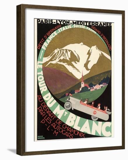 Poster for Mont Blanc Tour-null-Framed Art Print