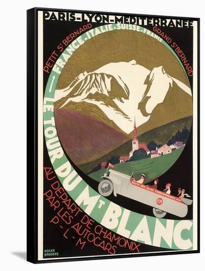 Poster for Mont Blanc Tour-null-Framed Stretched Canvas