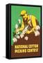 Poster for National Cotton Picking Contest-null-Framed Stretched Canvas
