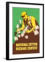 Poster for National Cotton Picking Contest-null-Framed Giclee Print