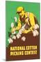 Poster for National Cotton Picking Contest-null-Mounted Giclee Print