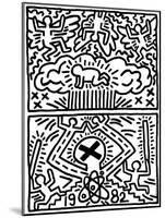 Poster for Nuclear Disarmament-Keith Haring-Mounted Giclee Print