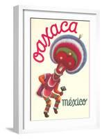 Poster for Oaxaca, Mexico, Folkloric Dancer-null-Framed Art Print