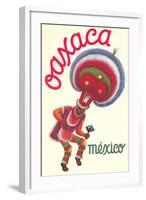 Poster for Oaxaca, Mexico, Folkloric Dancer-null-Framed Art Print