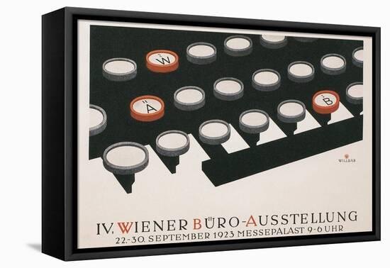 Poster for Office Exhibition in Vienna-null-Framed Stretched Canvas